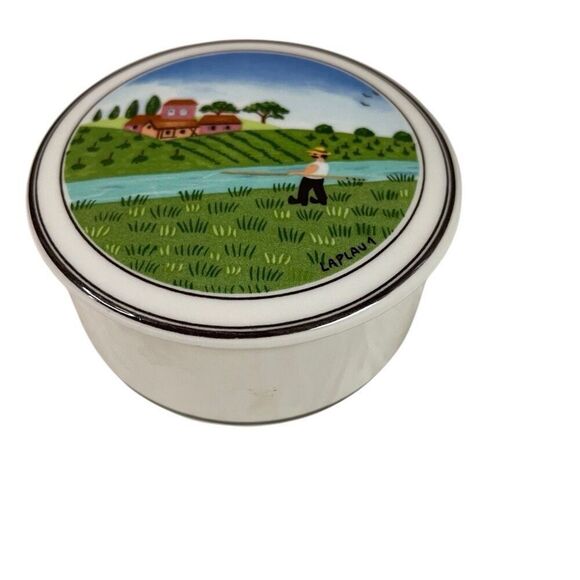 VILLEROY & BOCH Design Naïf Porcelain Trinket Dish Ring Holder Jewelry Small - Picture 1 of 5